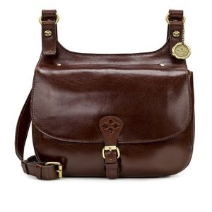 Patricia Nash London Saddle Bag in British Tan Leather